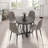 Aleida Round Metal Base Dining Table-374647120