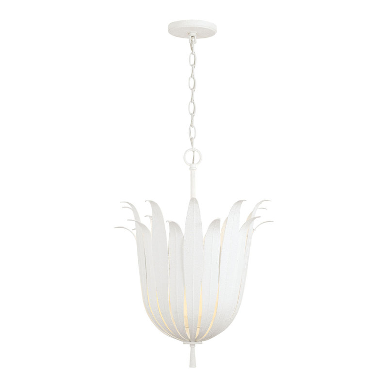 Luminaire suspendu urne 4 lumières , Blanc