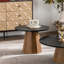Table basse avec piètement en placage - Plateau lisse, montage simple, style moderne, facile à nettoyer, idéale pour recevoir.