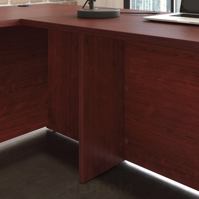 Bureau avec tablette, fini rouge