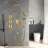 Shower System With Shower Head, Hand Shower, Slide Bar, Bodysprays, Shower Arm, Hose, Valve Trim, And Lever Handles-118580320