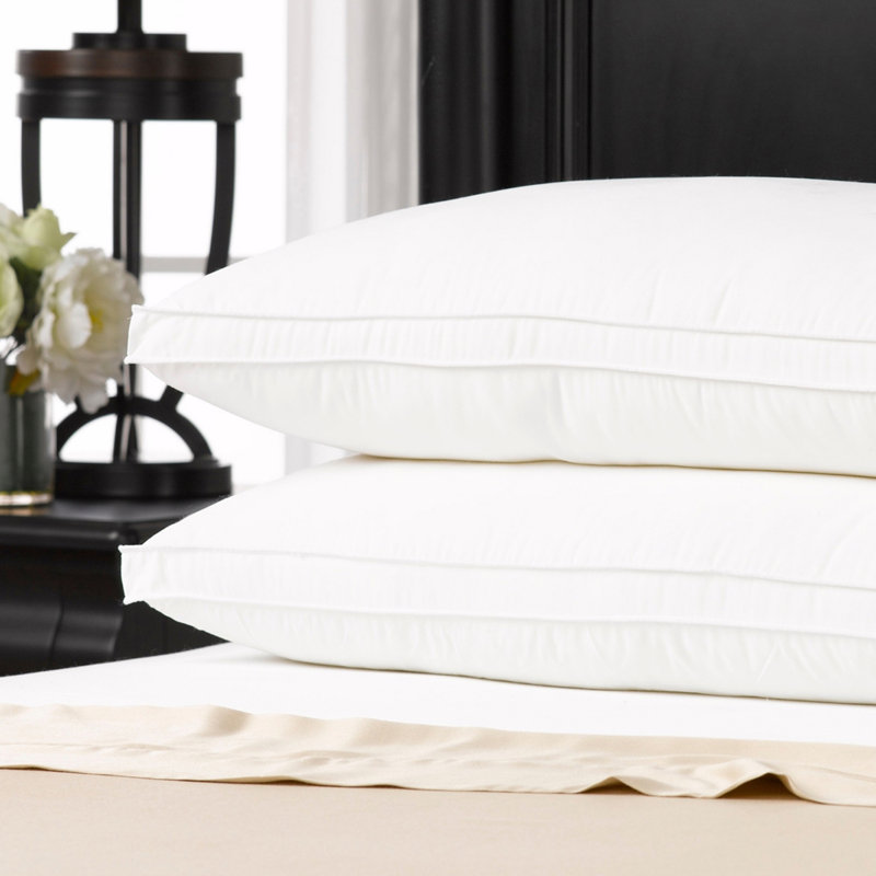 Ella Jayne White Hypoallergenic Microfiber Gusseted Pillows Set of 2