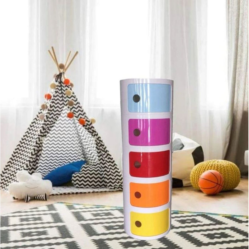 Rangement rond en plastique Carly