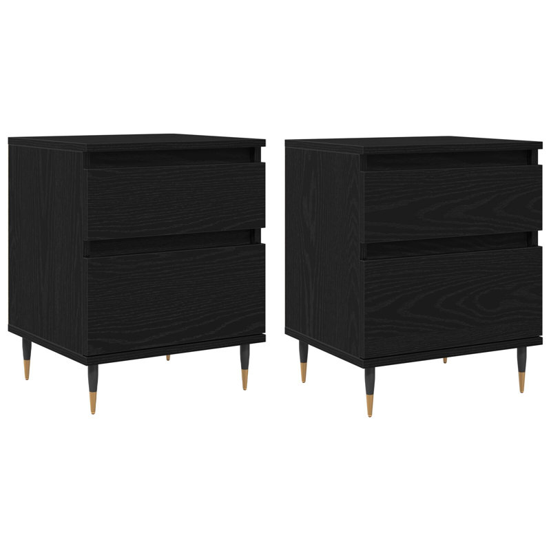 40cm W Manufactured Wood Bedside Table