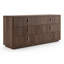 Ensemble de chambre à coucher 4 pièces en tissu beige et noyer Emilio + Roma-1884483090-1884483091