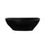 Lavabo vasque ovale noir mat 16,2 po x 13,2 po en céramique (sans trou de robinet)