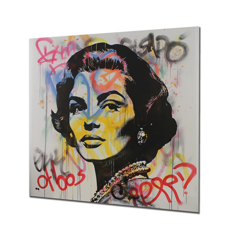 «Minimalist Graffiti Street Art I», reproduction d'art mural, Métal métal, H 36 po x l 36 po x P 1,5 po