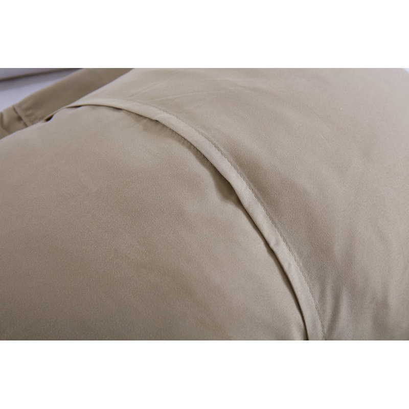 P-solid Shams Polyester Bedding, King, Taupe