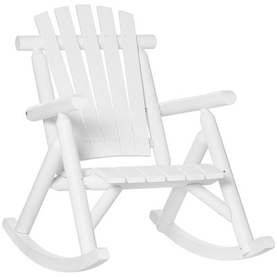 Chaise berçante d'extérieur en bois