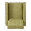 Fauteuil inclinable Mid-Century moderne avec dossier capitonné et pieds en bois de hêtre massif-1360330386
