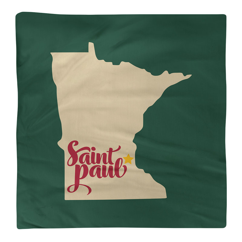 Polyester, Cotton Cities & Maps Square Napkin, 10" W x 10" D, Cotton
