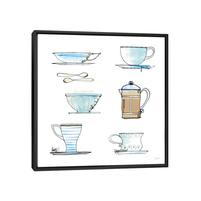 « xi », reproduction d’art sur toile Good Brew, H 18 po x l 18 po x P 1,5 po, Toile avec cadre flottant noir, Pas de tapis