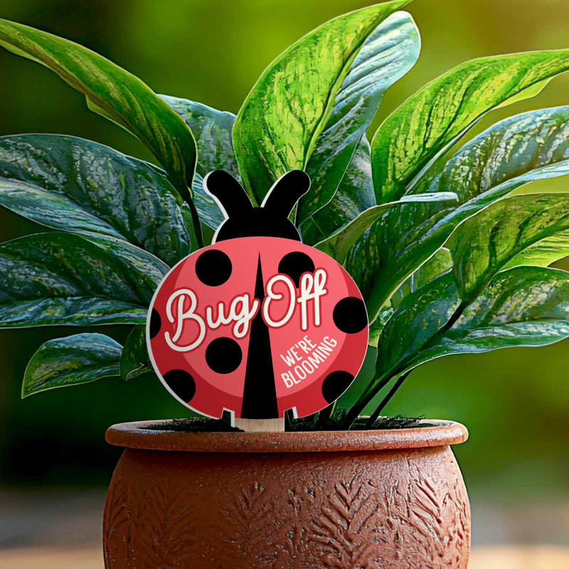 Piquet de jardin décoratif en forme de coccinelle Highland Home