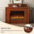 59.06"Brown Home Simple Simulated Flame Heating Electric Fireplace-118748745