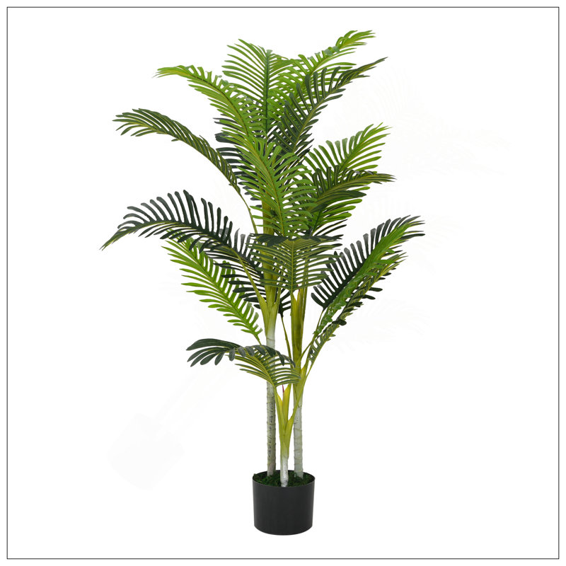 Palmier artificiel avec pot, ensemble d'Oralia, H 61 po x l 41 po x P 41 po