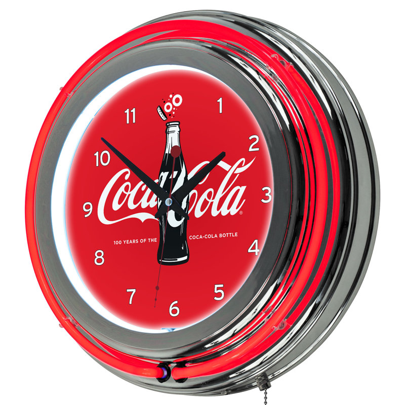 Horloge murale 14,5" coca-cola centième anniversaire