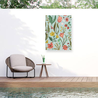 Janelle Penner, toile d'extérieur «Spring Botanical Pattern IC»