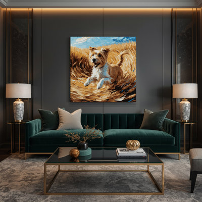 Dogs Soft Coated Wheaten Terrier Brown Canvas Wall Art