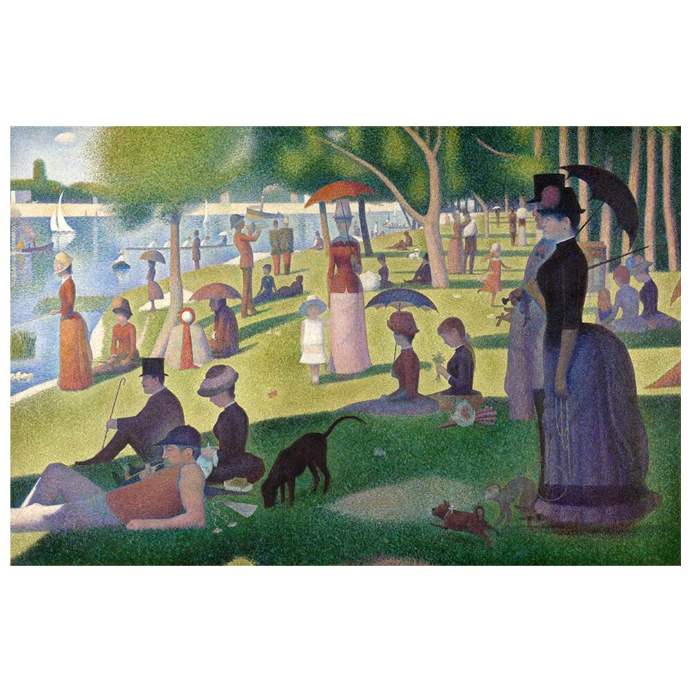 Leinwandbild Ein Sonntagnachmittag auf der Insel Grande Jatte von Georges Seurat