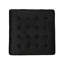 Très grand carré - Parry cocktail, velours noir, sans assemblage, 31 x 31 x 15,8 assemblage de cocktail nécessaire, pouces