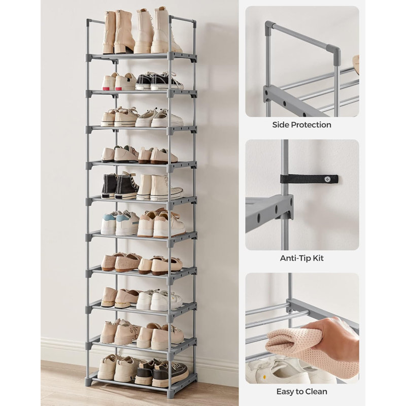 20 Pair Shoe Rack, White