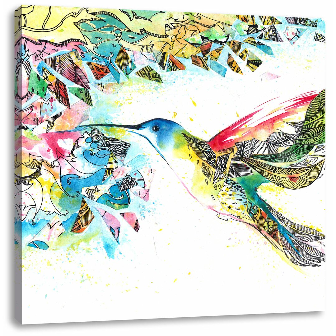 Leinwandbild Kolibri Kunst