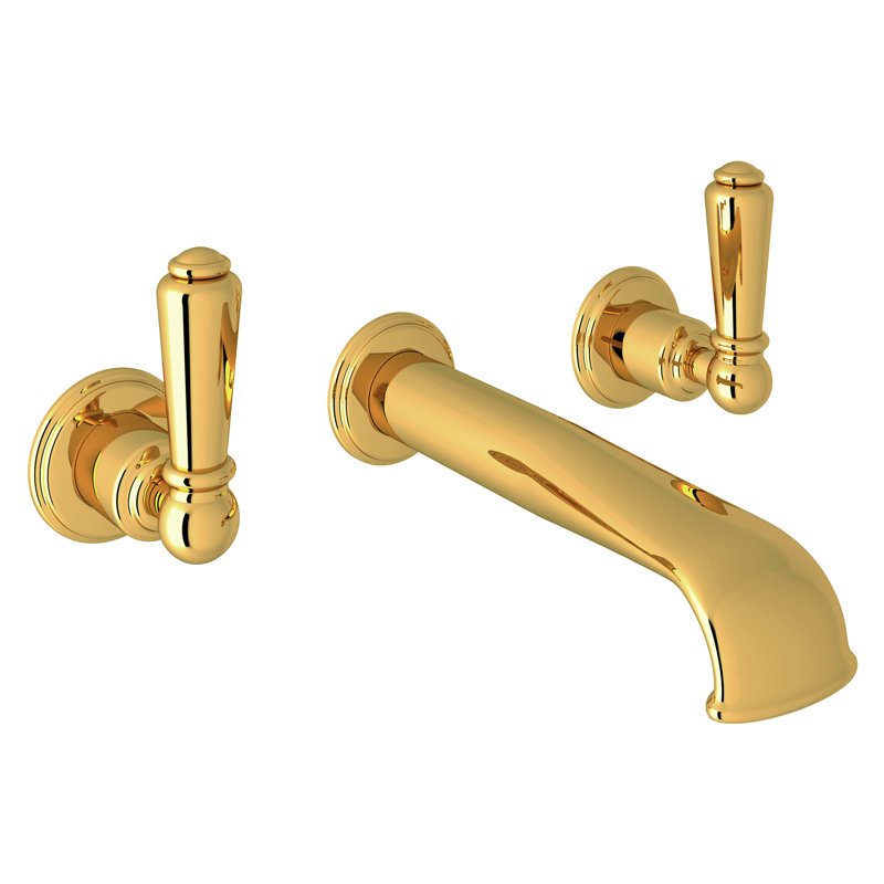 Edwardian™ Wall Mount Faucet, Unlacquered Brass
