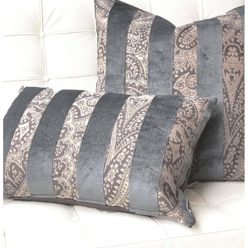Robert Striped Reversible Throw Pillow