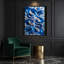 Abstrait aquarelle 13, art mural bleu sur toile-1747826657