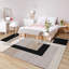 Milo Neutral Geometric Pattern Area Rug - Modern Contemporary Low-Pile Accent Rug-1685267491