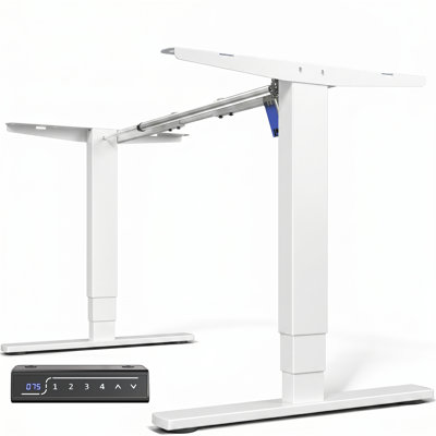 Structure de bureau électrique à moteur simple