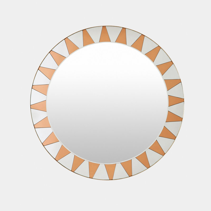 Miroir rond rond - laiton