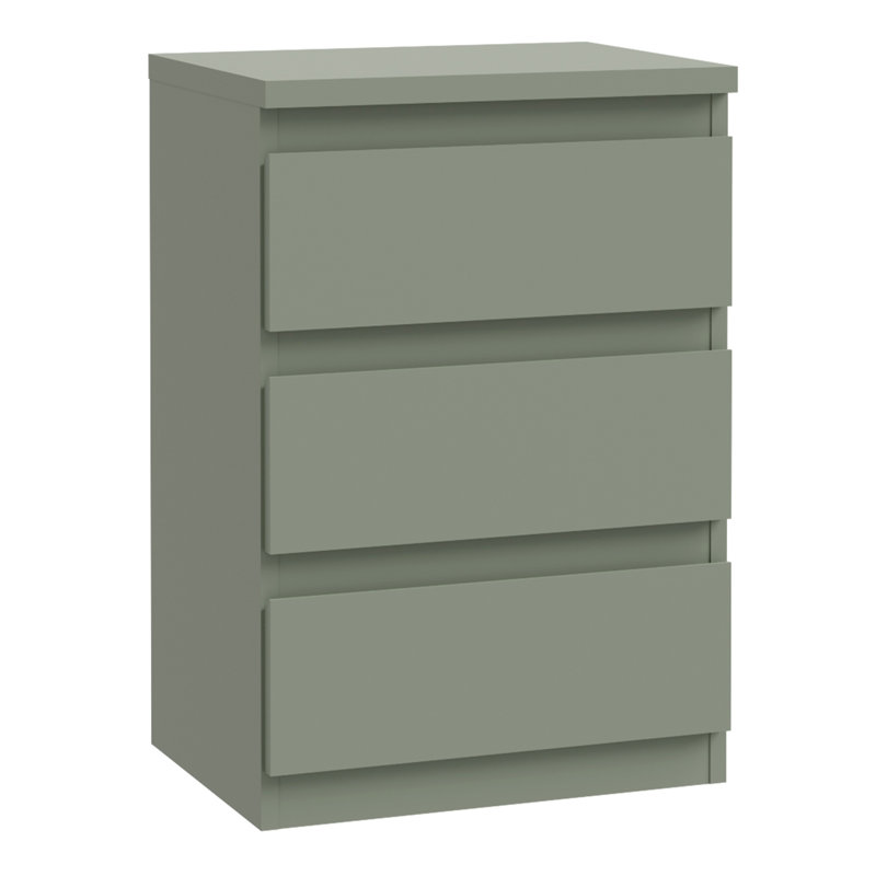 41.8cm W Manufactured Wood Bedside Table, Green