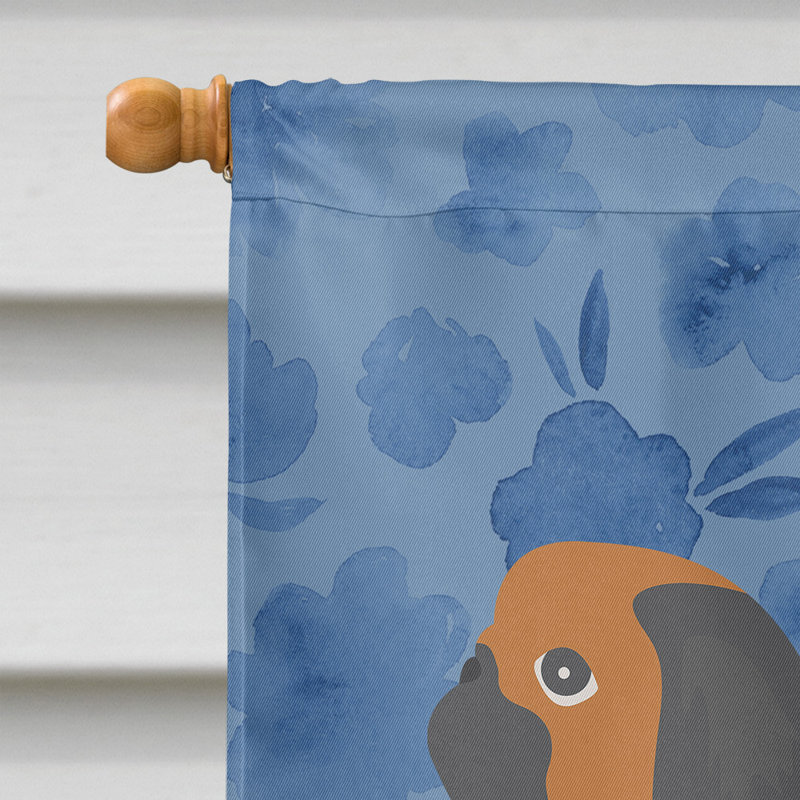 Caniche en polyester à 2 côtés 40 x 28 po standard welcome drapeau maison, Pékinois 3