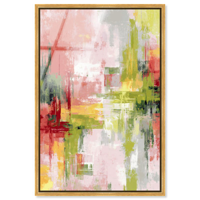 «Chartreuse Haze I», impression sur toile encadrée par Art Remedy, cadre doré, 16 x 24
