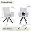 Fabric Upholstered Wing Back Armchair in White