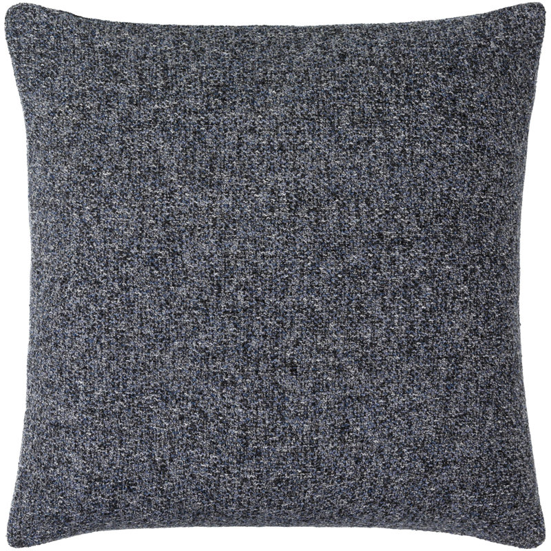 Coussin décoratif Amalfi Boucle, Polyester/ Bourre en polyester, 20 po x 20 po, Bleu encre