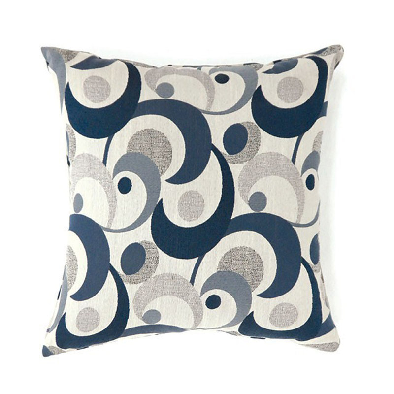  Housse de coussin carré et insert, Bleu, H 22 po x l 22 po