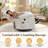 Recliner Chair, 360°Swivel Recliner, Recliners With Heat And Massage, Rocker Recliner For Adults , Side Pocket And USB Ports-1959740299