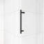 60 po X P 74 po H Porte de douche coulissante semi-sans cadre au fini noir-110983341