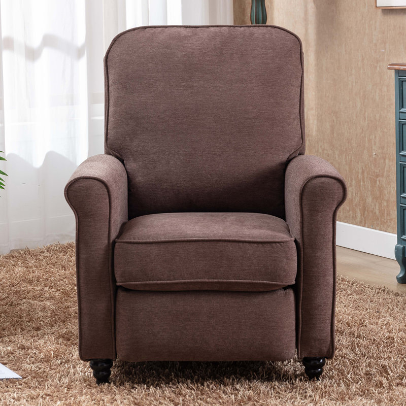 Fauteuil inclinable manuel 33,55 po Jasahd, Mélange de lin brun