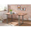 Sydney Solid Wood Top Metal Base Dining Table-50134900-50134901-50134905