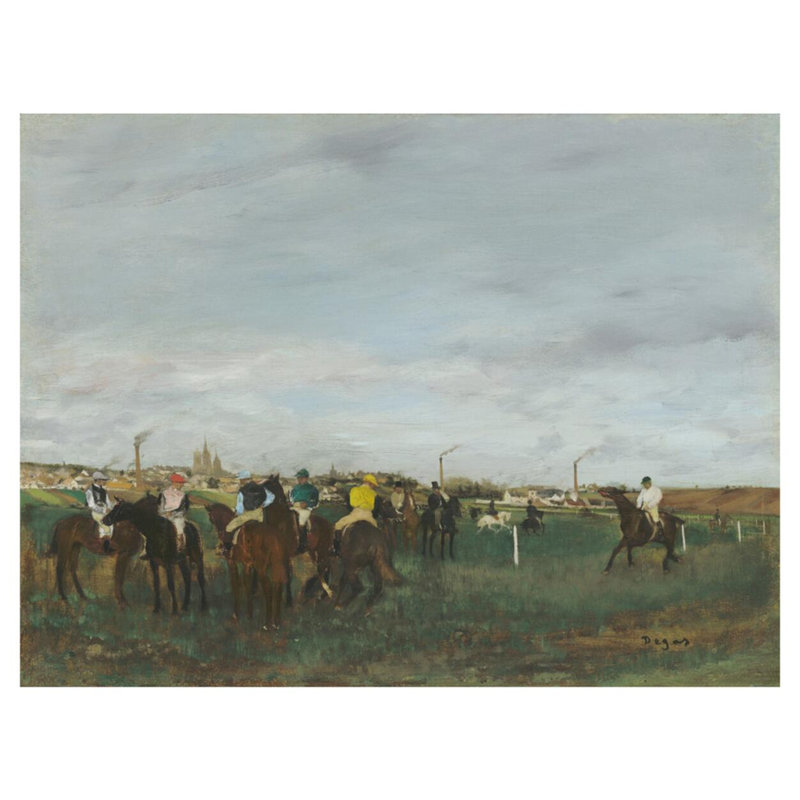 «The Races» par Edgar Degas - estampe numérique, H 32 po x l 40 po
