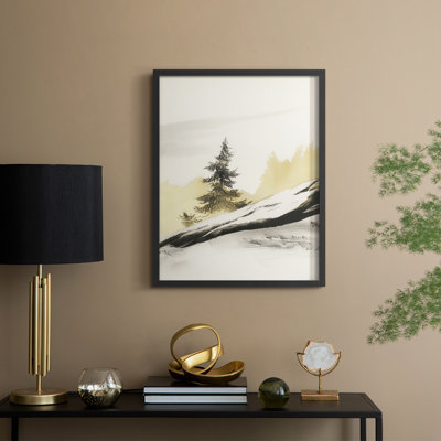 «Christmas Holiday Art» CECXCIX, reproduction d'art encadrée - bois massif