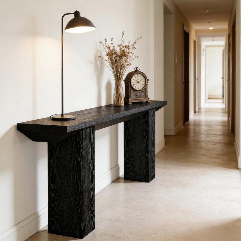 Triangular-Shaped Design Console Table,Sofa Table,Modern Entryway Table