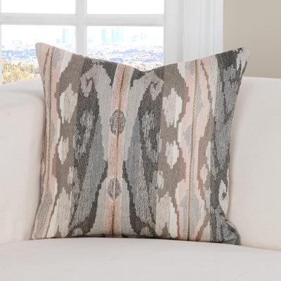 Montauk Ikat Cotton Blend Reversible Throw Pillow