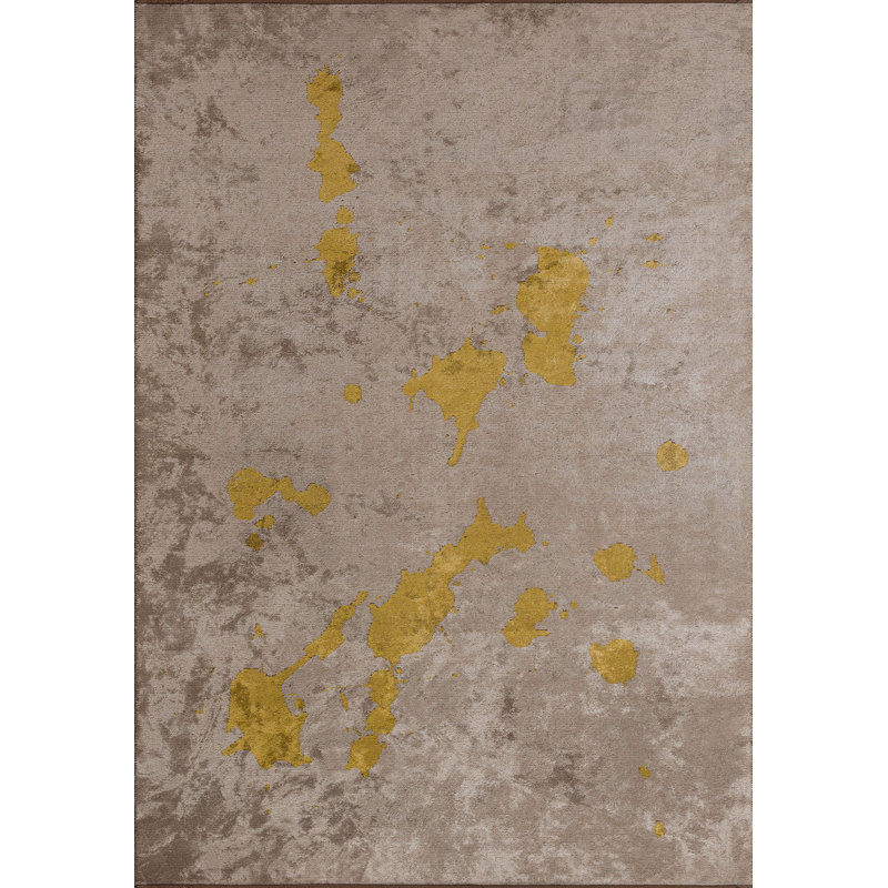 Amaliyah Abstract Hand Loom Indoor / Outdoor Area Rug, Rectangle 7'10" x 9'10"