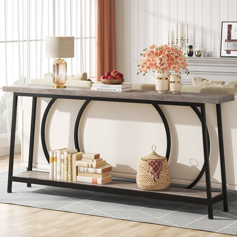 Canapé-lit 70,9 po avec rangement Creedyn, H 35,4 po x l 70,9 po x P 11,8 po incorrect, Gris rétro