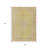 3' X 5' Wheat And Gold Medallion Washable Indoor Outdoor Area Rug