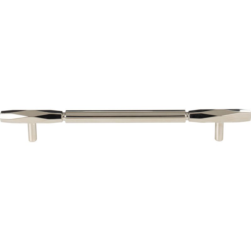 Kingsmill Bar Pull, Polished Nickel, 7 9/16" Center to Center